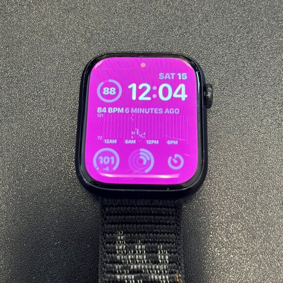 Apple Watch Series 7 - 45mm GPS (Black) - READ DESCRIPTION (FREE SHIPPING) - Picture 2 of 4